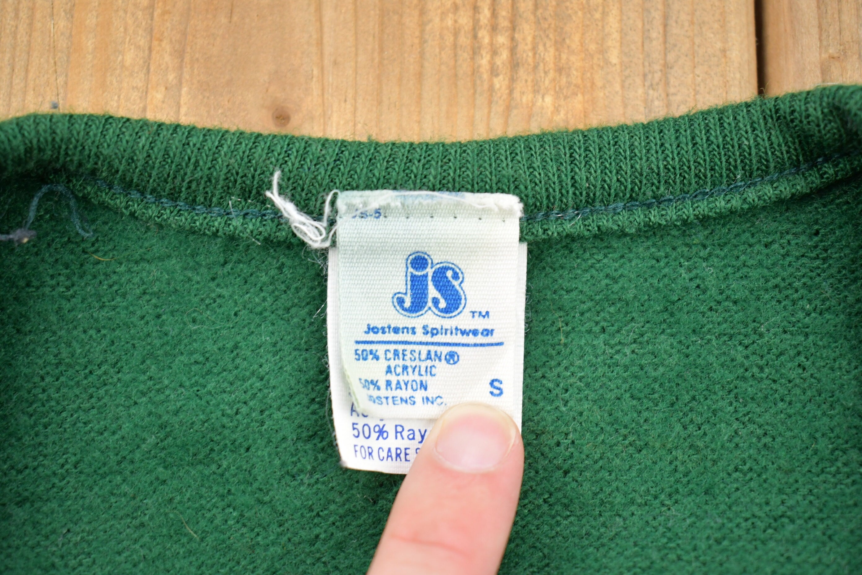 Vintage 1990s Marinette Catholic Central Michigan Knit Uniform Sweatshirt