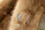 Vintage 1970s Full Length Chestnut Mink Fur Coat Made In USA