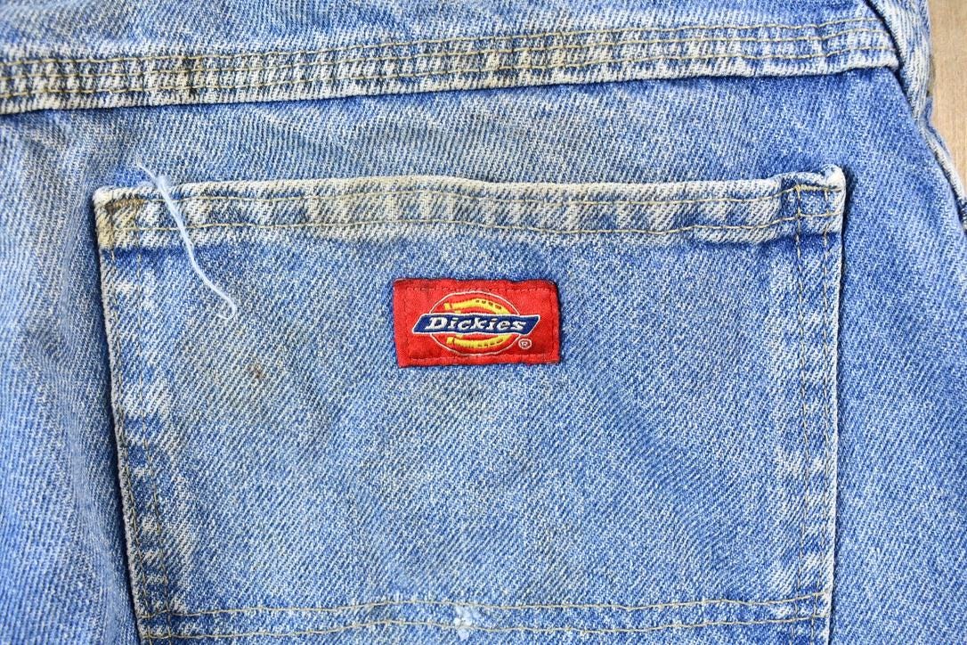 Vintage 2000s Distressed Denim Dickies Carpenter Work Pants Size 32 x 28