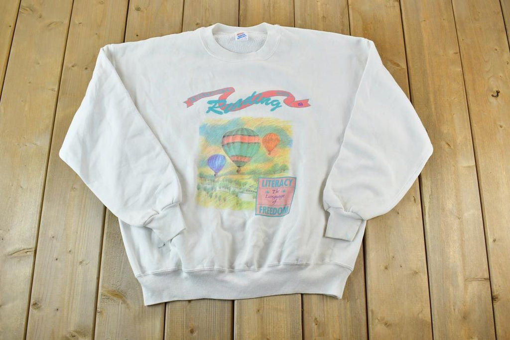 Vintage 1990s Reading Crewneck Sweatshirt Made In USA
