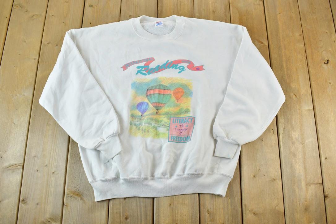 Vintage 1990s Reading Crewneck Sweatshirt Made In USA