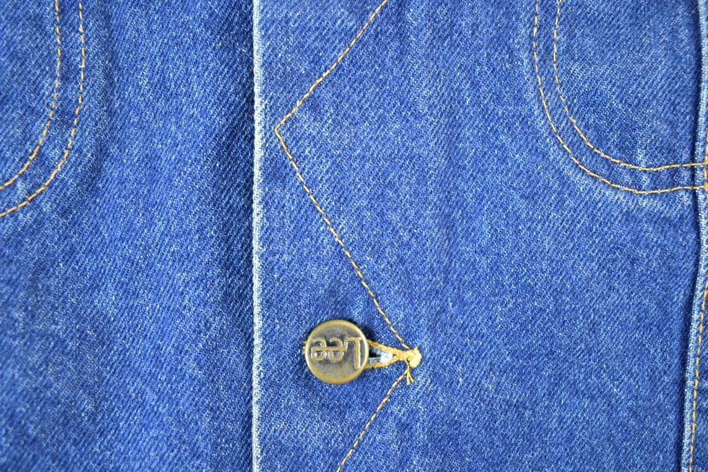 Vintage 1970s Lee Storm Riders Lined Jean Jacket