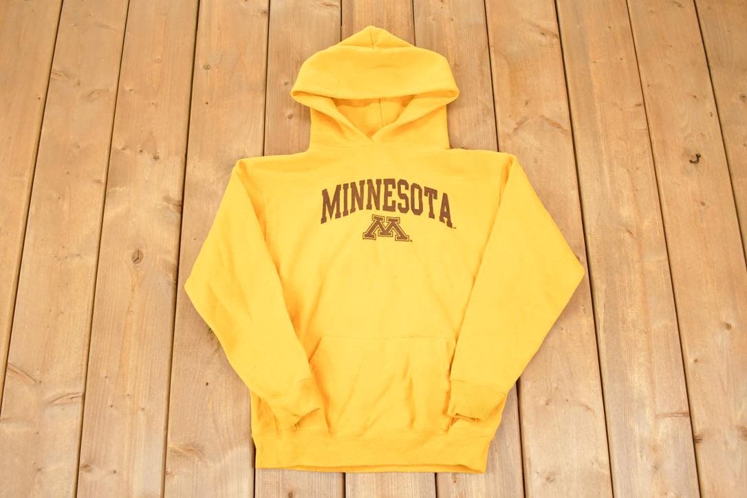 Vintage 1980s Minnesota The Game University Hoodie Sweater Youth L