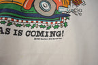 Vintage 1990 Christmas Is Coming Womens Size 4X Crewneck Sweatshirt