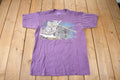 Vintage 1990s Sudbury Wolves Theme Single Stitch Graphic T-Shirt Made In Canada