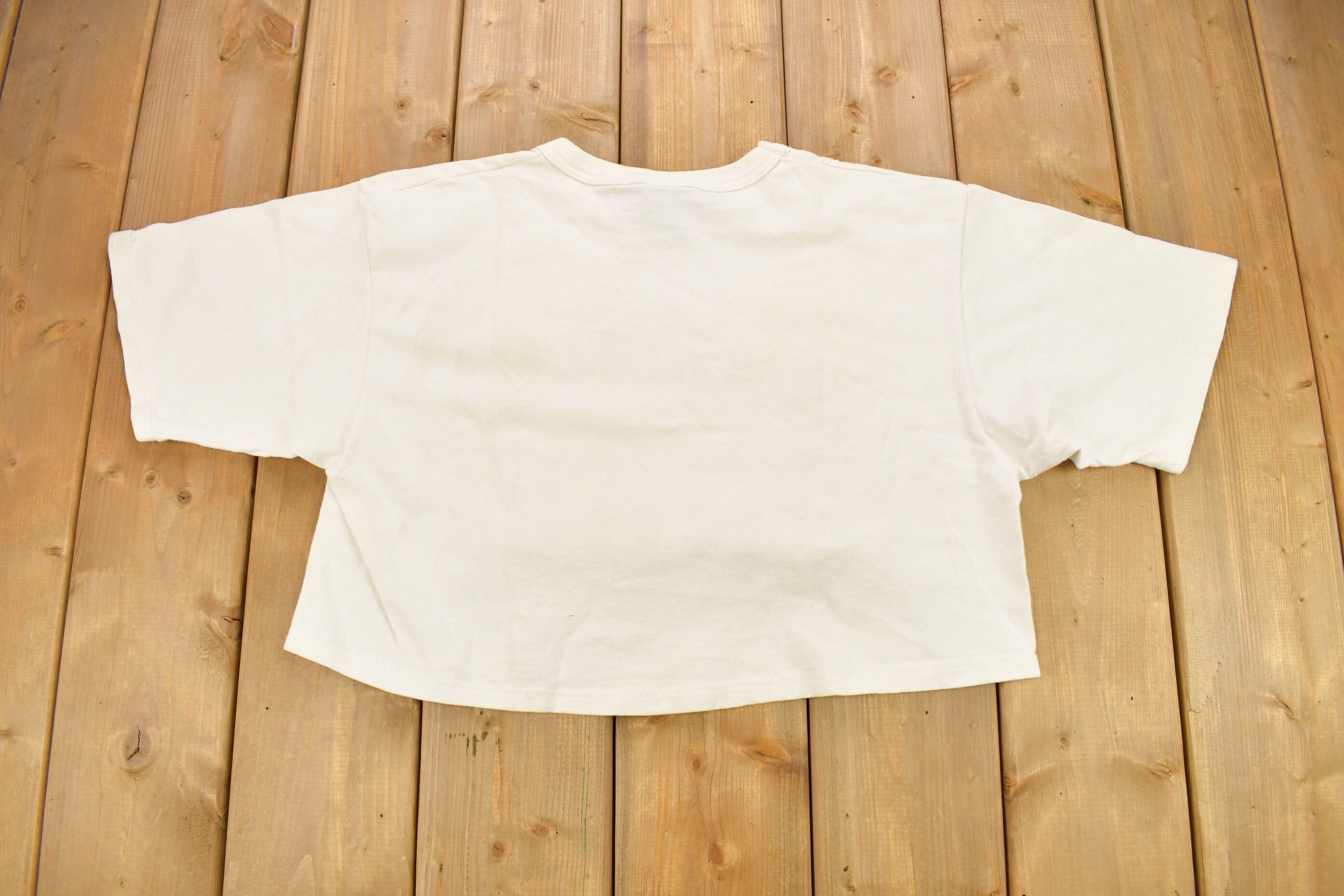 Vintage 1990s Boardman Pride Collegiate Crop Top Champion T-Shirt