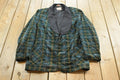 Vintage 1940s Bonnington Tartan Plaid Smoking Jacket Mens M