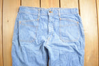 Vintage 1980s Baggy Flare Denim Jeans Size 33 x 31