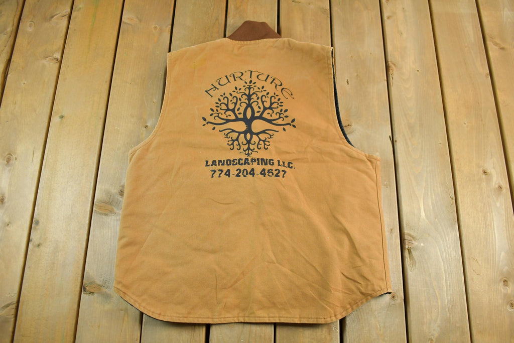 Vintage 1990s Carhartt Quilt Lined Jacket Vest Mens Large