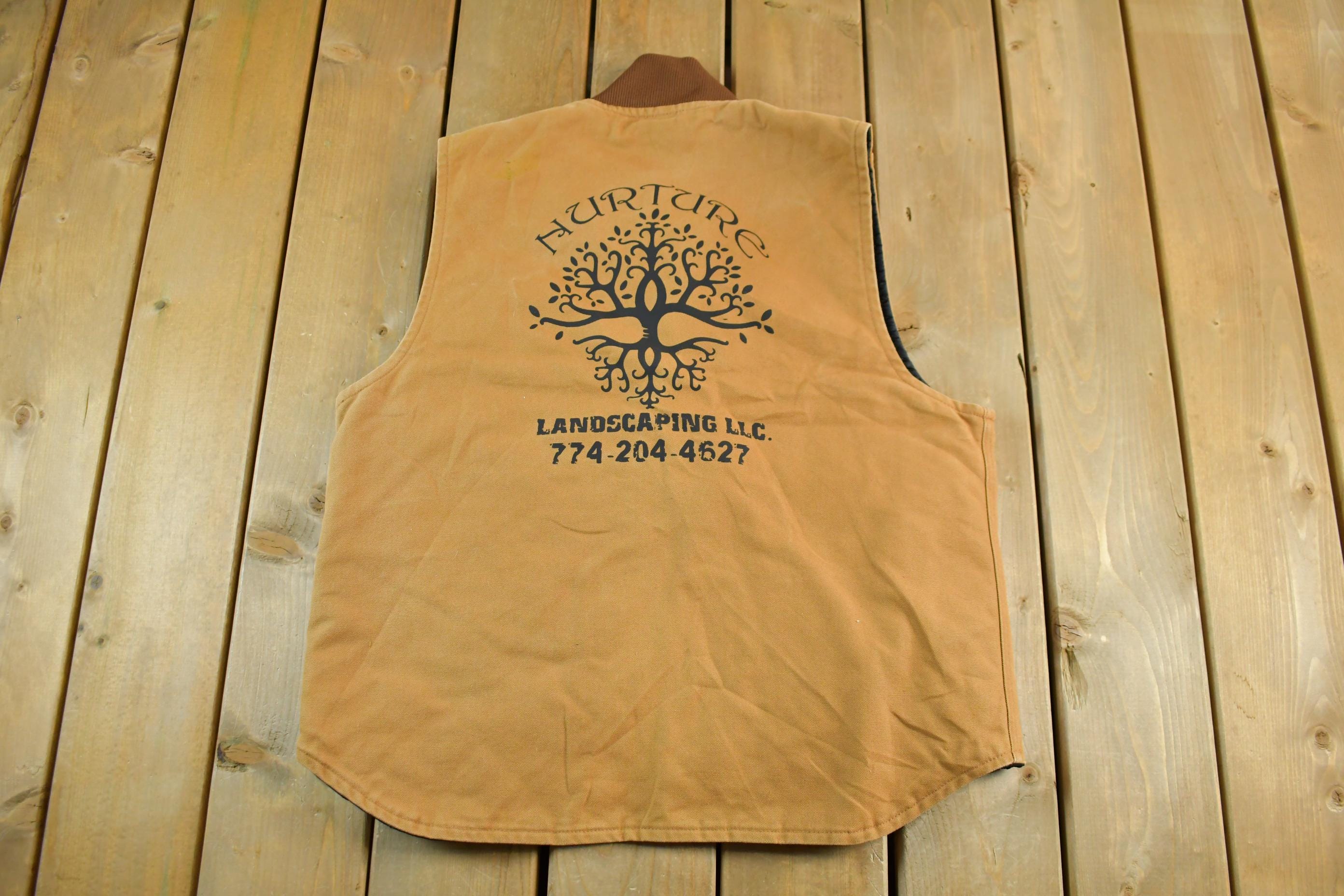 Vintage 1990s Carhartt Quilt Lined Jacket Vest Mens Large
