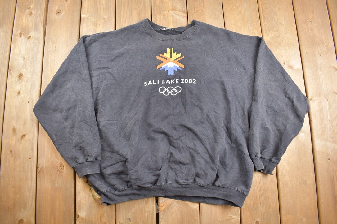 Vintage 2002 Salt Lake Olympics Graphic Crewneck Sweatshirt