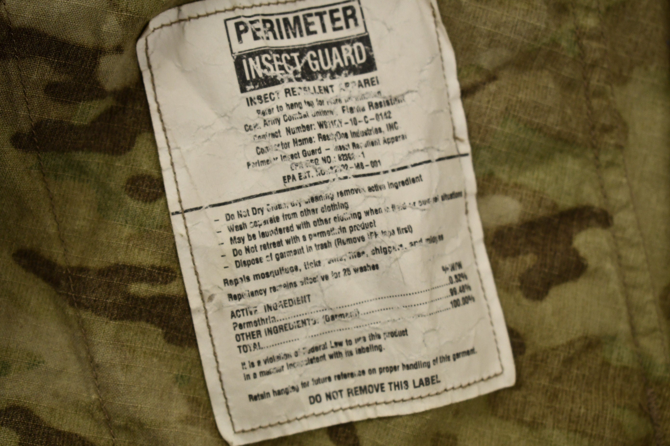 Vintage 2001 Military Camouflage Combat Jacket