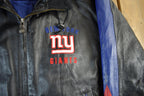 Vintage 2000s New York Giants NFL Leather Varsity Jacket Men's Large