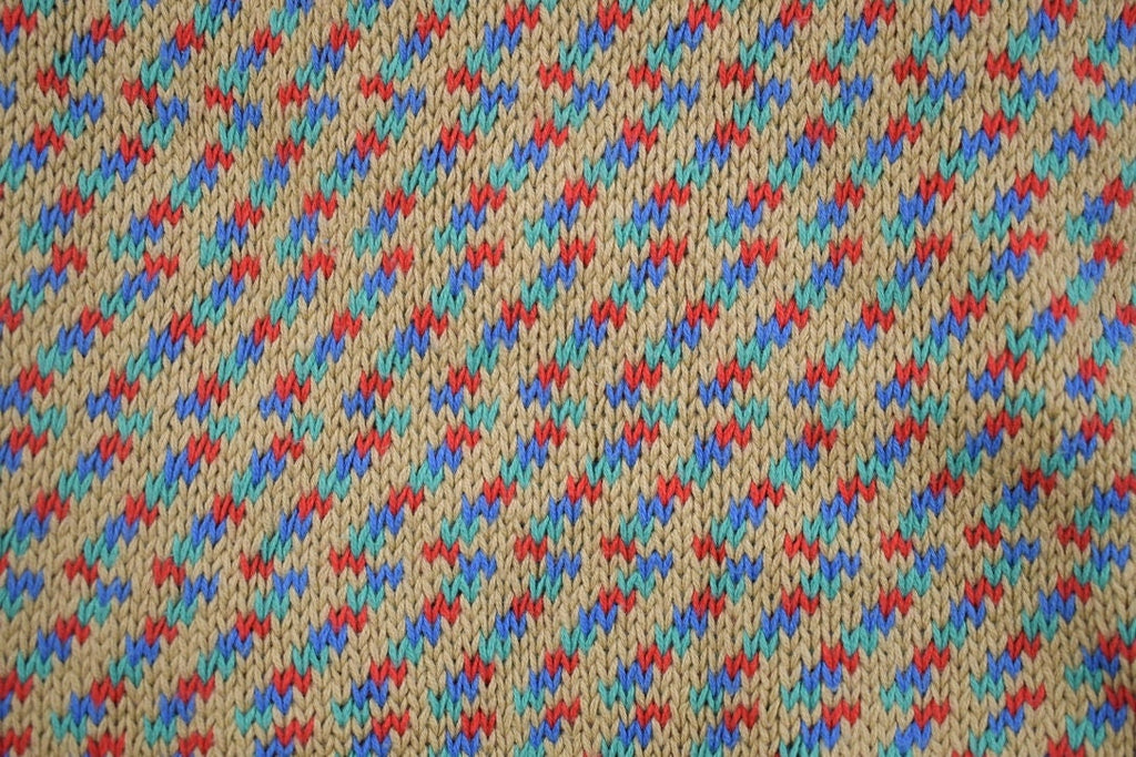Vintage 1980s Knitted Cardigan Sweater Vest