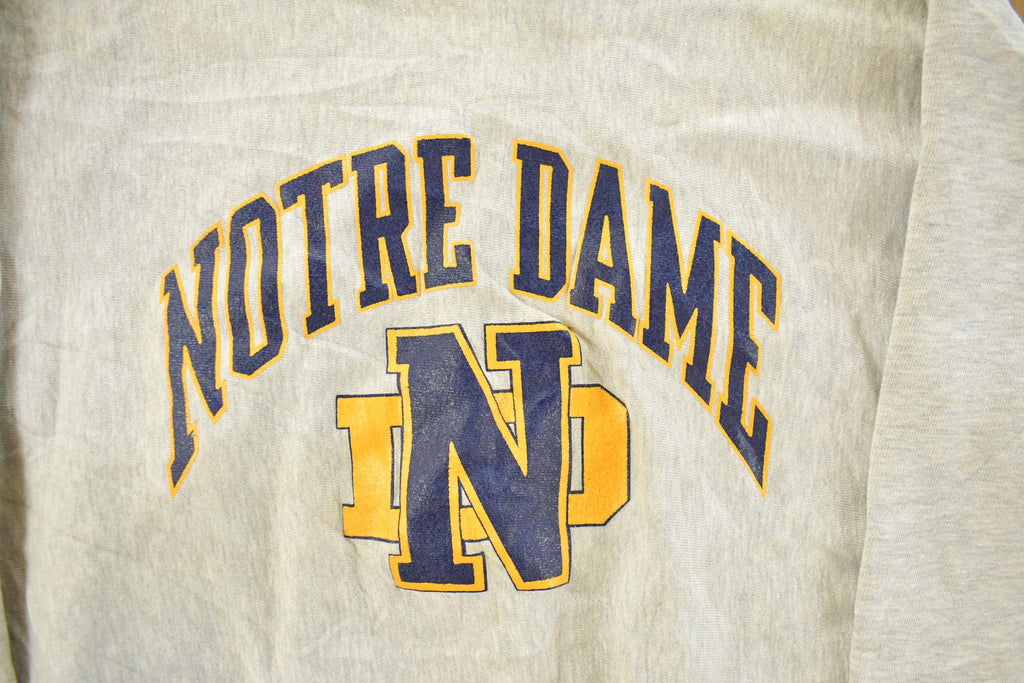 Vintage 1990s University Of Notre Dame Pro Weave Crewneck Sweatshirt Men's XL