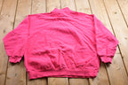Vintage 1990s Campus Crew Blank Quarter Zip Sweatshirt