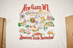 Vintage 1990s Americas Little Switzerland Caricature Souvenir T Shirt