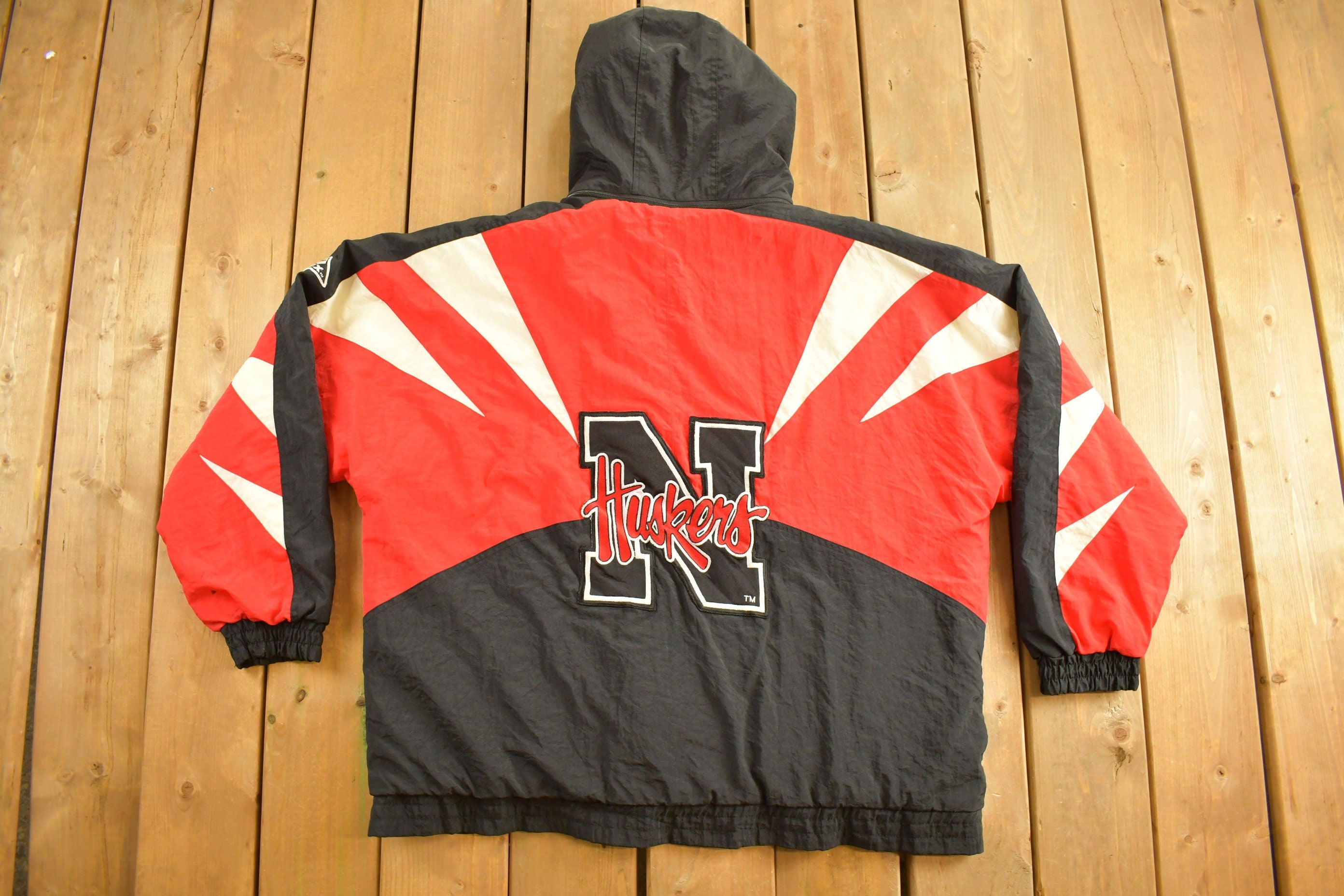 Vintage 1990s Nebraska Huskers NCAA Apex One Puffer Jacket