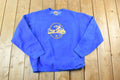 Vintage 1990s New York City Mets Blue Distressed Souvenir Heavyweight Crewneck Sweatshirt