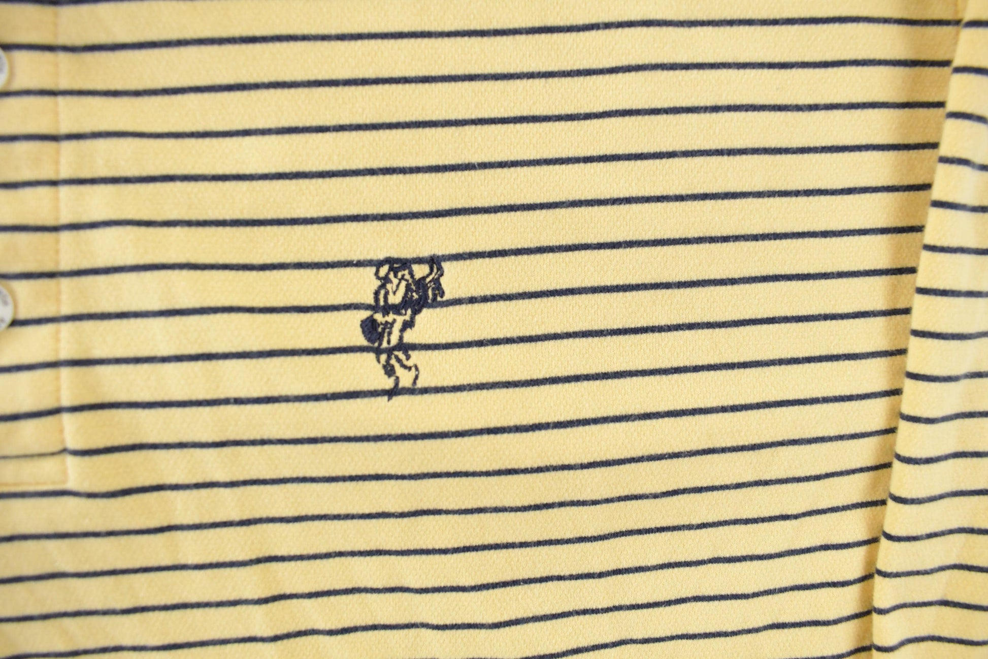 Vintage 1990s Ashworth Striped Rugby Shirt Men's Large / 1990s Button Up / Long Sleeve Striped Polo Shirt