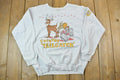Vintage 1990s Country Tailgater Cute Reindeer Crew Neck Sweater