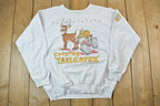 Vintage 1990s Country Tailgater Cute Reindeer Crew Neck Sweater