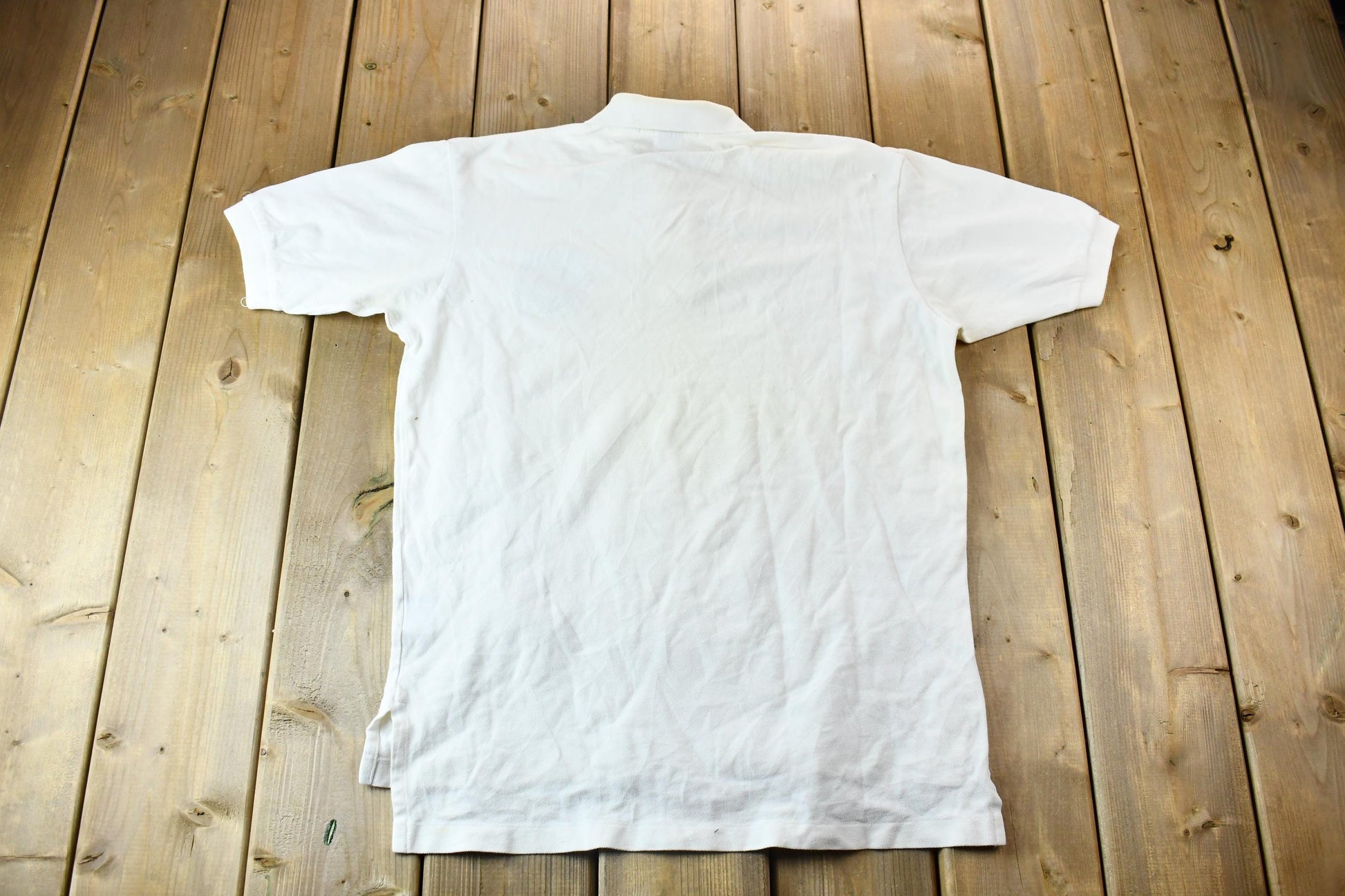 Vintage 1990s Polo Ralph Lauren Sport Ocean Challenge Compass Logo Embroidered Polo Shirt