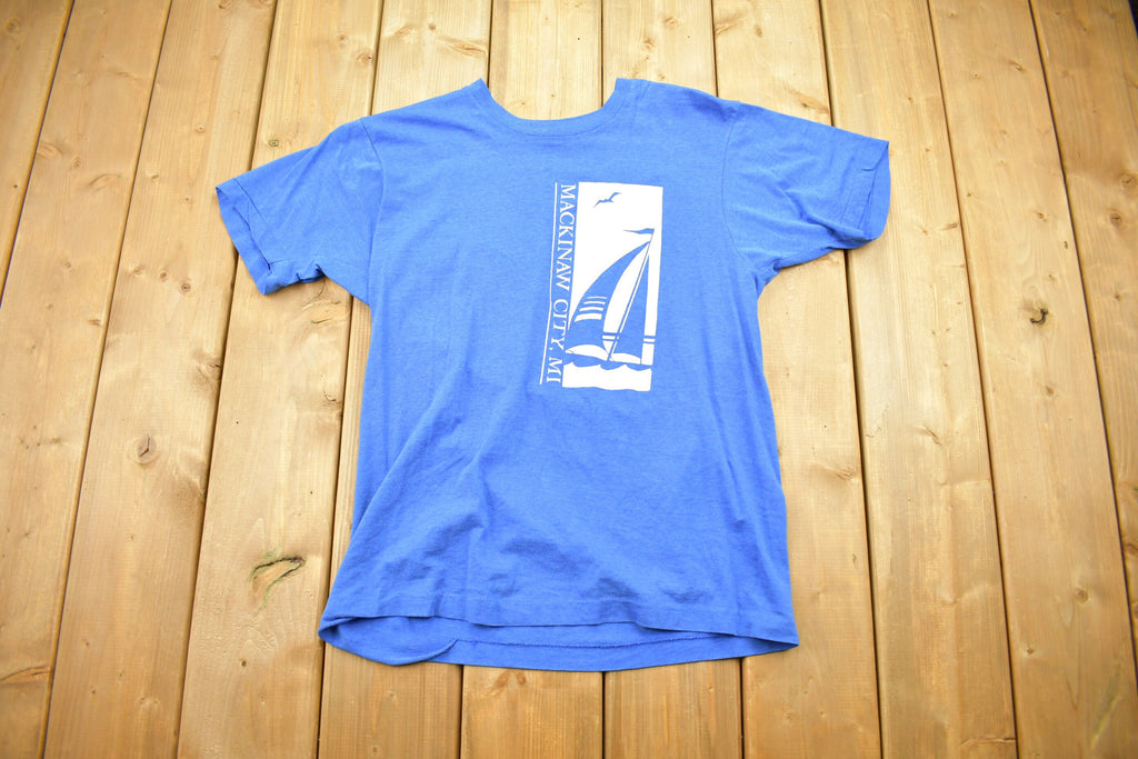Vintage 1990s Mackinaw City Michigan T Shirt