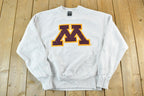 Vintage 1990s Minnesota Cross Grain University Embroidered Crewneck