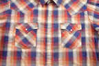 Vintage 1990s Ely Cattleman Shiny Double Pocket Plaid Button Up Shirt