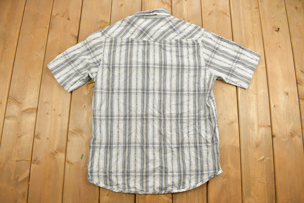 Vintage 1990s Plains Plaid Western Button Up Shirt