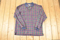 Vintage 1990s Penguin Sport Plaid Button Up Shirt Mens L