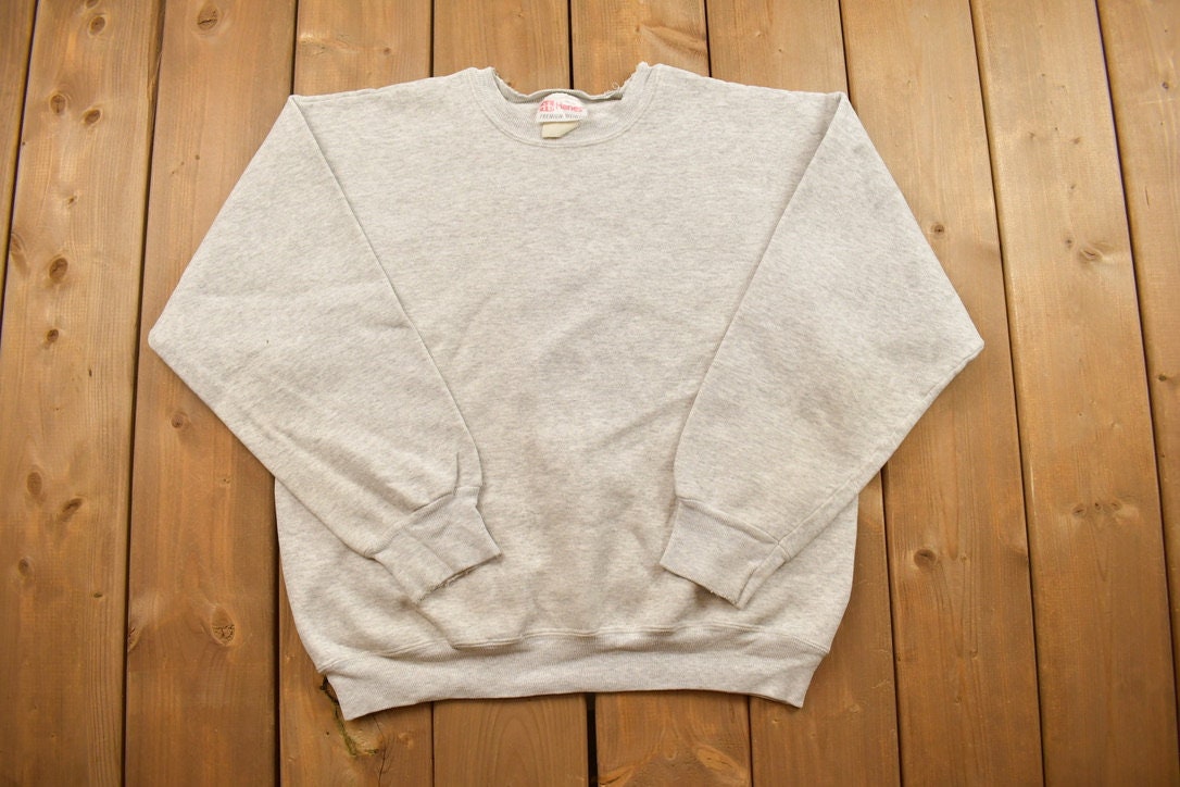 Vintage 1990s Hanes Blank Crewneck Sweatshirt