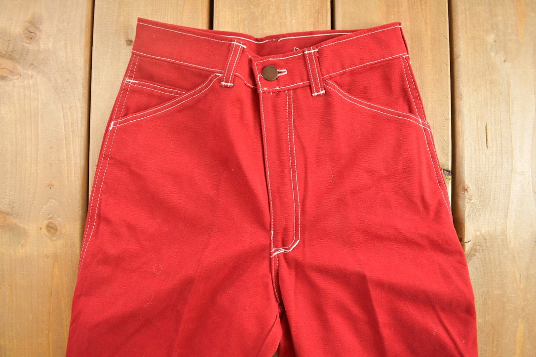 Vintage Chemin De Fer Red Jeans