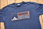 Vintage 2000 Warning: Carpet Burn Funny Graphic T-Shirt