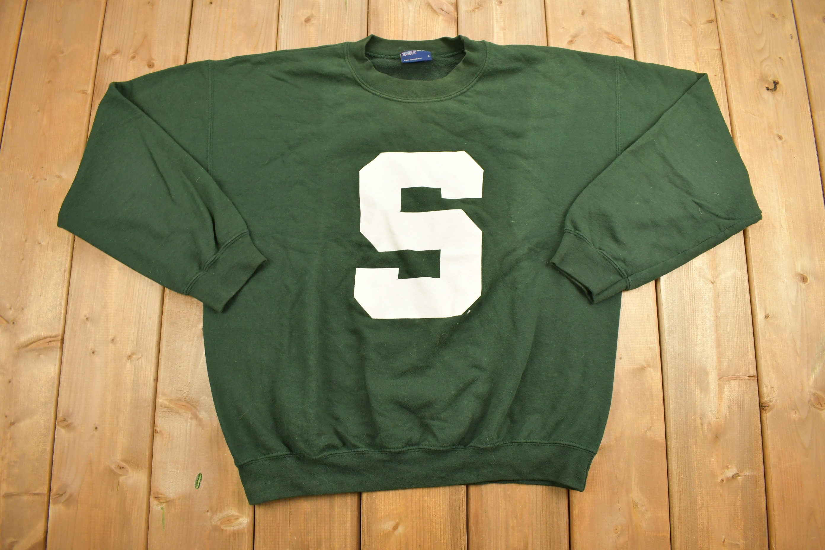 Vintage 1990s MV. Sport Varsity "S" Crewneck Sweatshirt