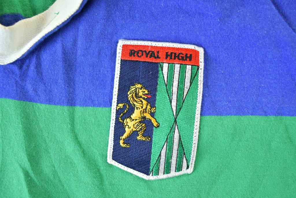 Vintage 1990s Royal High Of Edinburgh Rugby Button Up Shirt