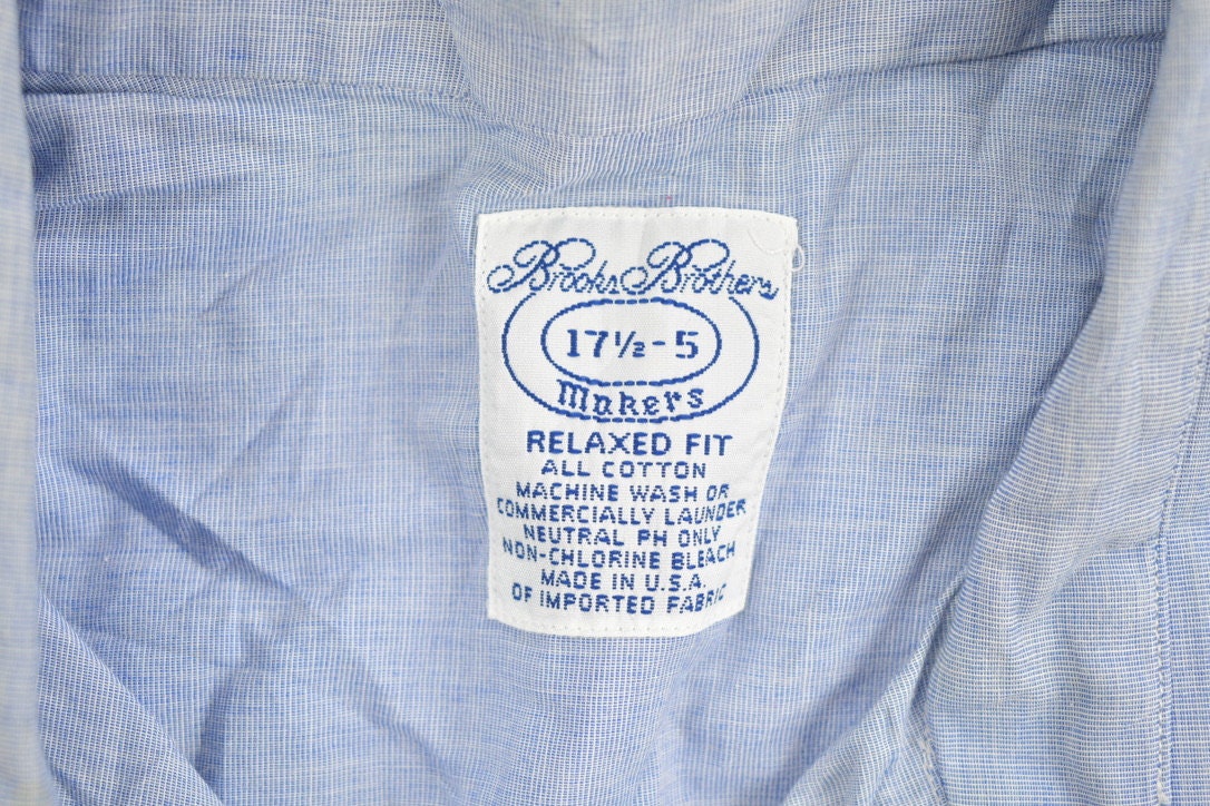 Vintage 1980s Brooks Brothers Made In USA Button Up Shirt / 1980's Button Up / Vintage Brooks Brothers / Dress Shirt / Button Up /