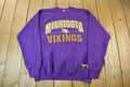 Vintage 1990s Minnesota Vikings NFL Crewneck Sweatshirt Men's Large