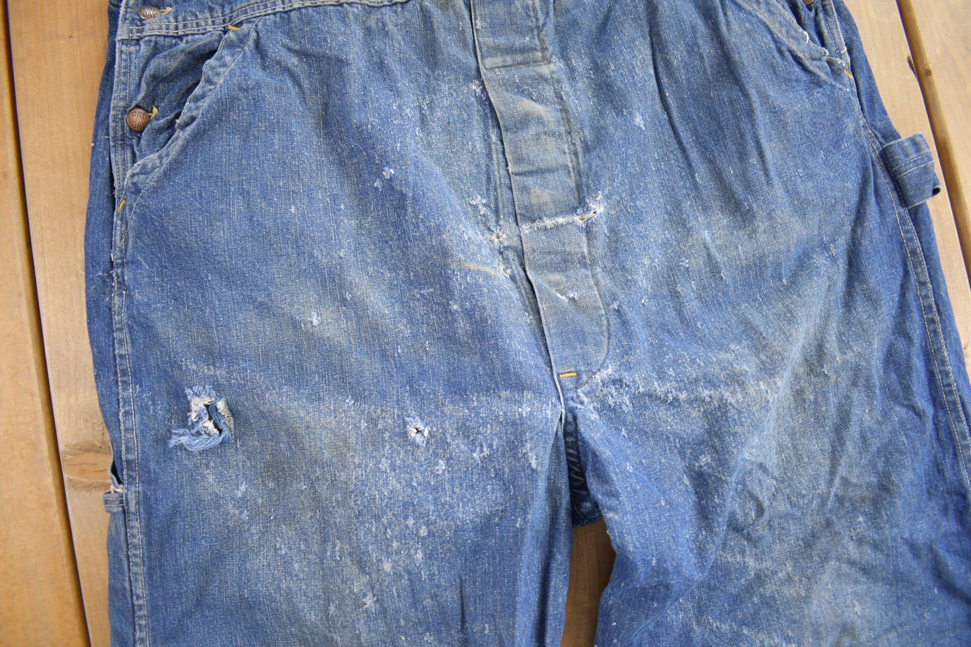 Vintage 1940s Pay Day JC Penney Denim Overalls