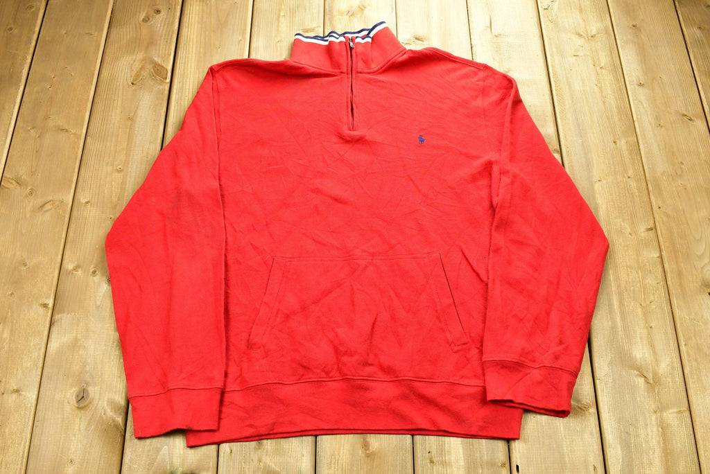 Vintage 1990's Polo Ralph Lauren Quarter Zip Sweatshirt