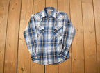 Vintage 1990s Ely Cattleman Kids Plaid Flannel Button Up Shirt