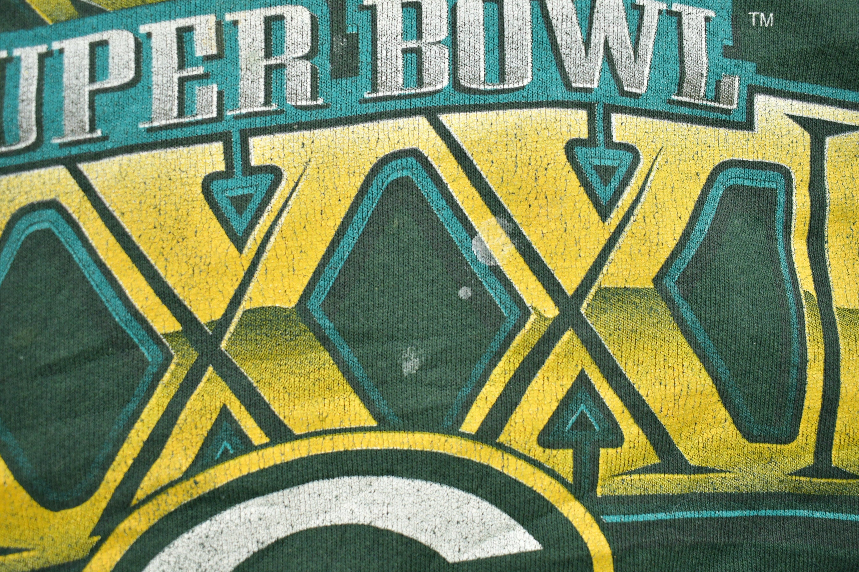 Vintage 1997 Super Bowl XXXI Green Bay Packers NFL Crewneck Sweatshirt