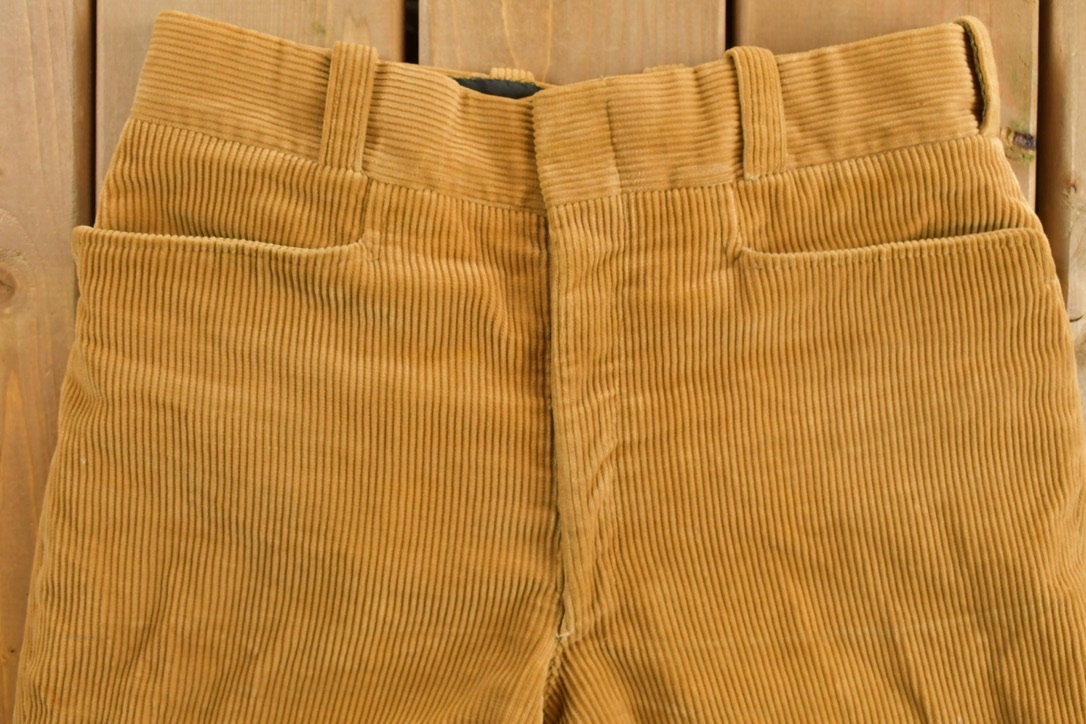 Vintage 1980s Women's Brown Corduroy Pants Size 30 x 29