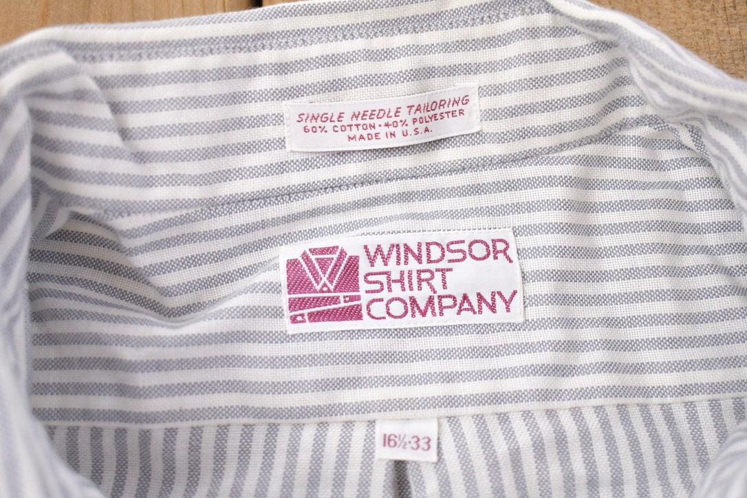 Vintage 1990s Windsor Striped Button Up Shirt