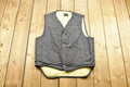 Vintage 1980s Roebucks By Sears Fleece Lined Denim Button Up Vest