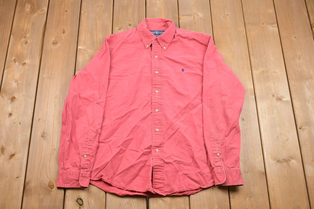 Vintage 1990s Polo Ralph Lauren Button Up Dress Shirt