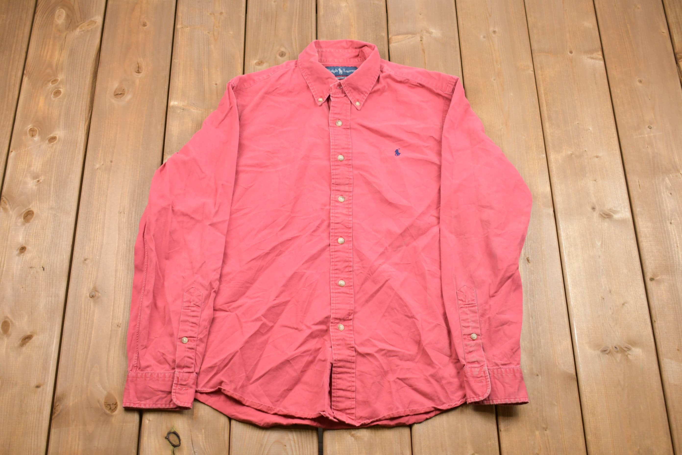 Vintage 1990s Polo Ralph Lauren Button Up Dress Shirt