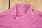 Vintage 1990s Cute Floral Mock Neck Crewneck Sweatshirt