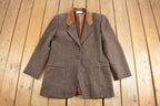 Vintage 1980s Charles Klein Herringbone Wool Blazer
